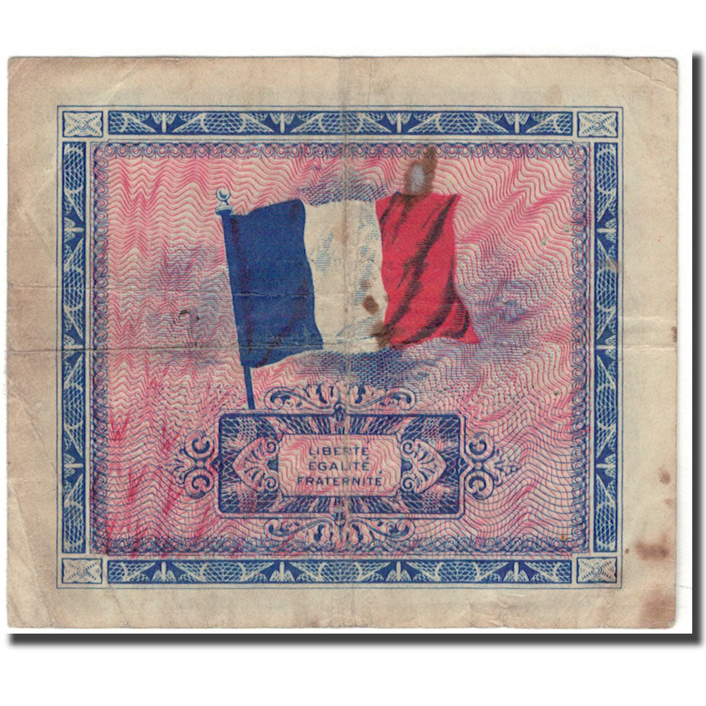 France, 5 Francs, 1944 Flag/France, 1944, F(12-15), Fayette:17.2, KM:115b