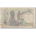 Biljet, Frans West Afrika, 10 Francs, 1951-03-08, KM:37, B+