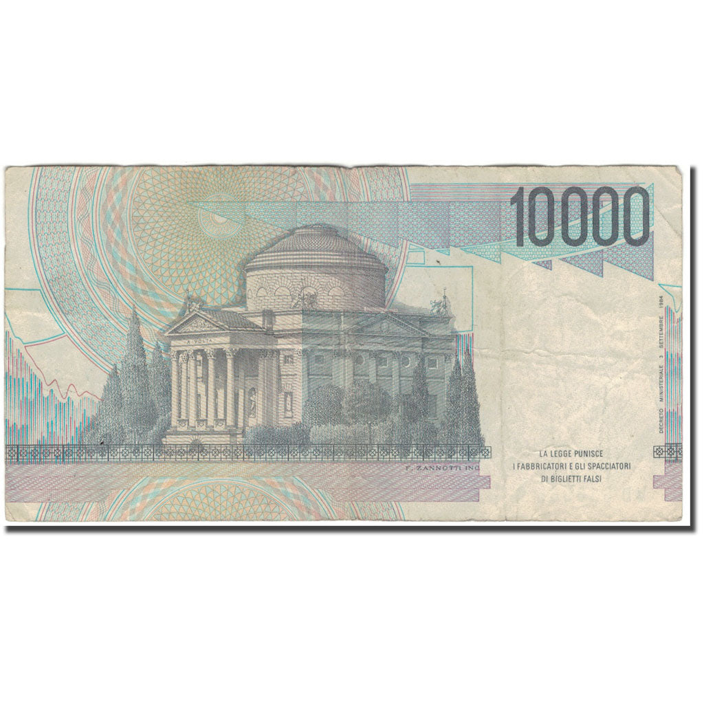 Banconote, Italia, 10,000 Lire, 1984-09-03, KM:112b, B+