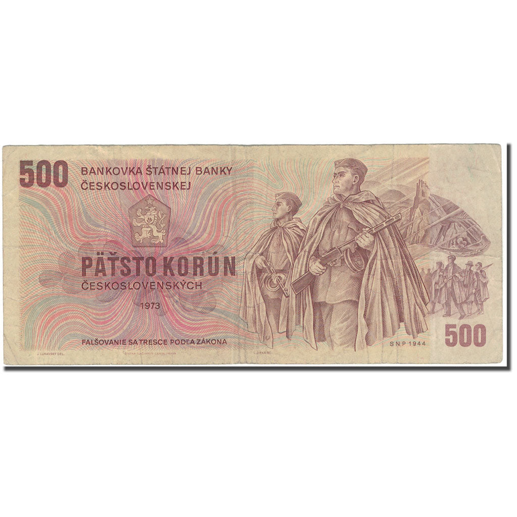 Banknote, Czechoslovakia, 500 Korun, 1973, KM:93, F(12-15)