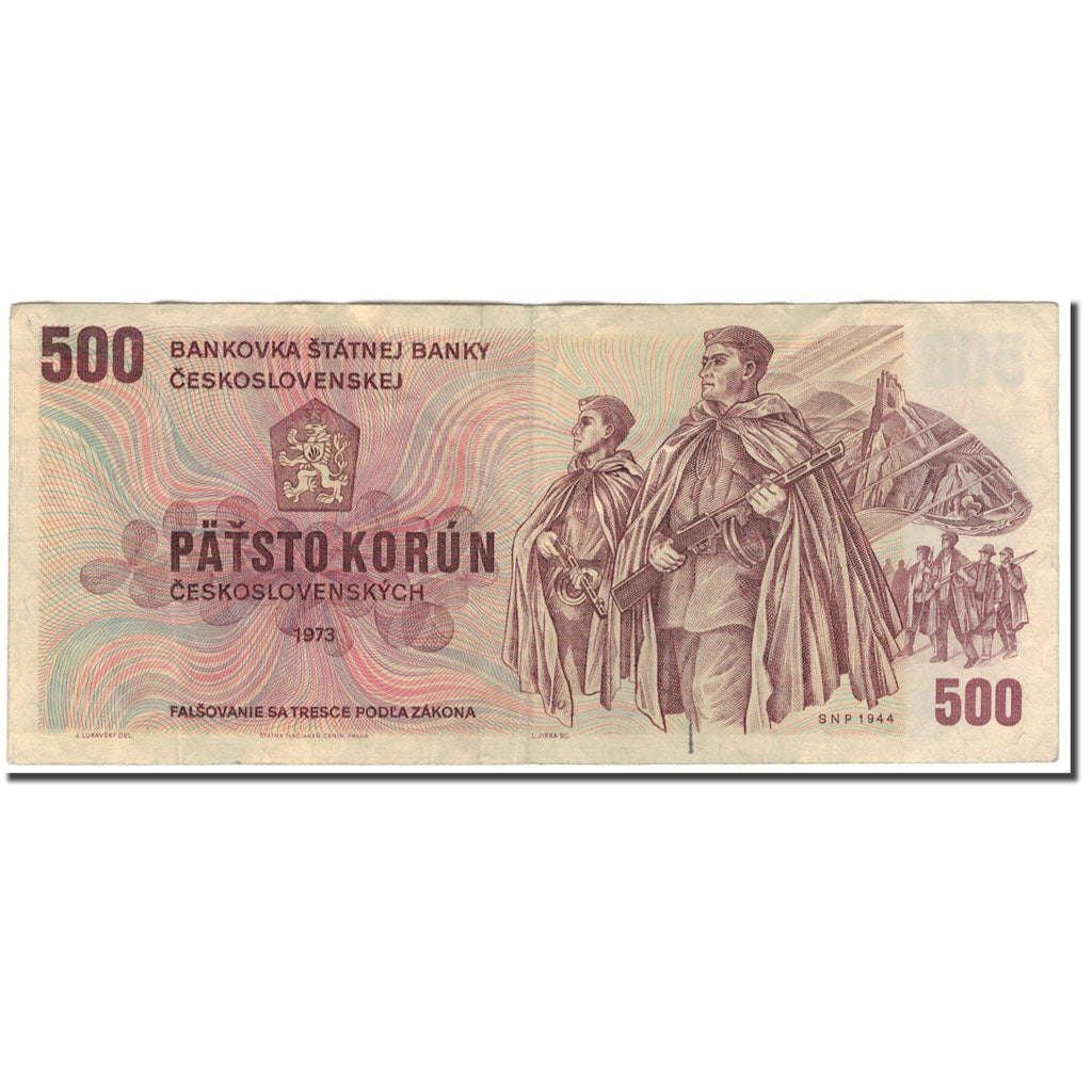 Banknote, Czechoslovakia, 500 Korun, 1973, KM:93, VF(20-25)