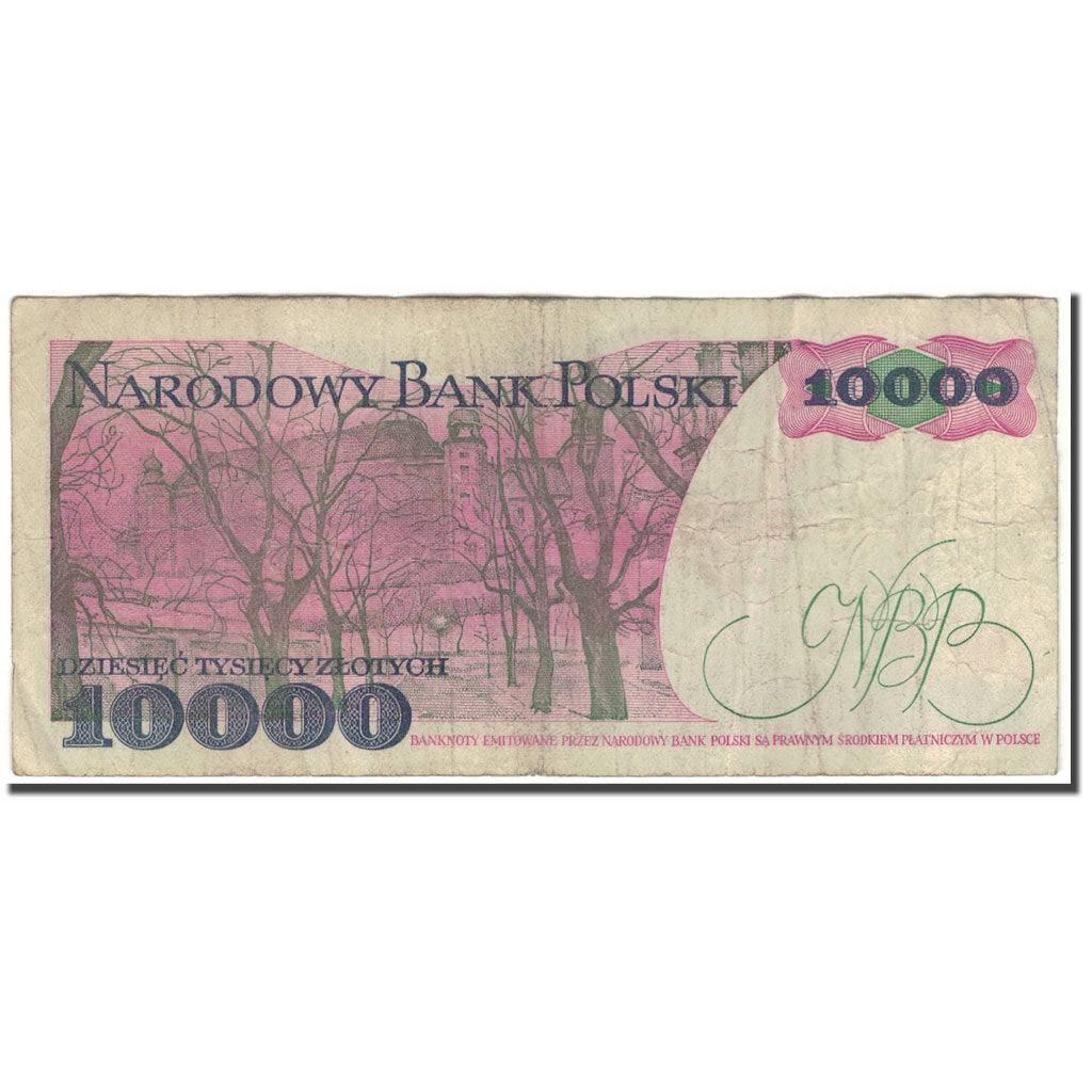 Banconote, Polonia, 10,000 Zlotych, 1988-12-01, KM:151b, B