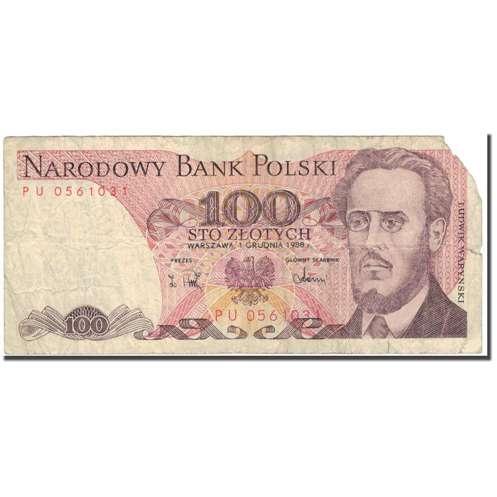 Banconote, Polonia, 100 Zlotych, 1988-05-01, KM:143e, D