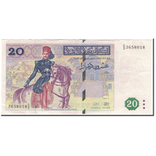 Banknote, Tunisia, 20 Dinars, 1992-11-07, KM:88, AU(50-53)