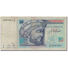 Banknote, Tunisia, 10 Dinars, 1994-11-07, KM:87, VG(8-10)
