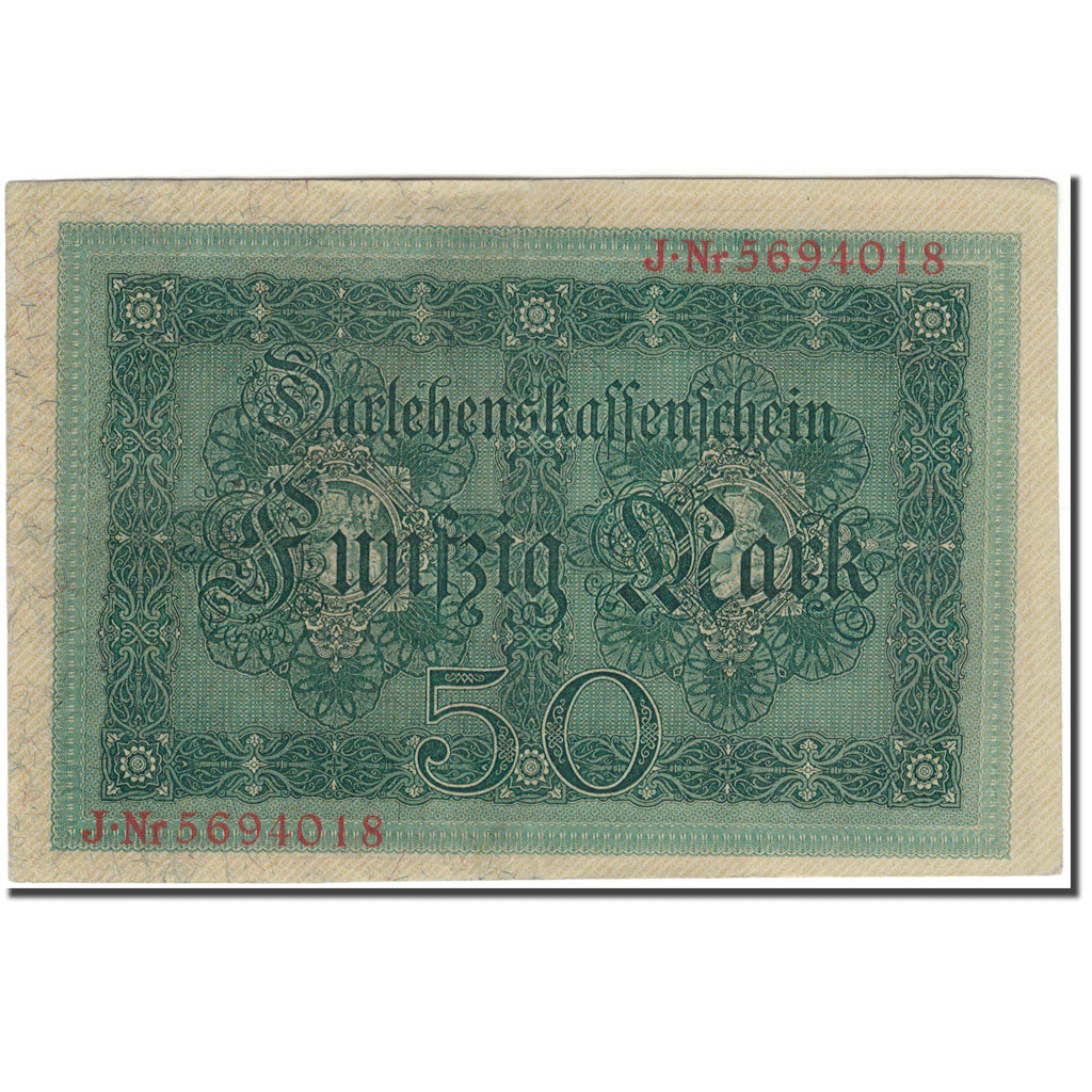 Banknote, Germany, 50 Mark, 1914-08-05, KM:49b, AU(55-58)