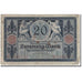 Banknote, Germany, 20 Mark, 1915-11-04, KM:63, VG(8-10)