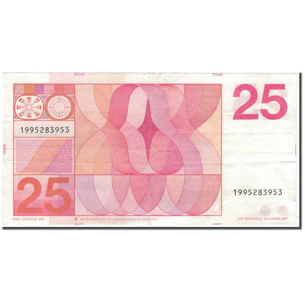Banknote, Netherlands, 25 Gulden, 1971-02-10, KM:92a, EF(40-45)