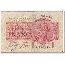 Geldschein, Saar, 1 Franc, KM:2, S, Fayette:51.3