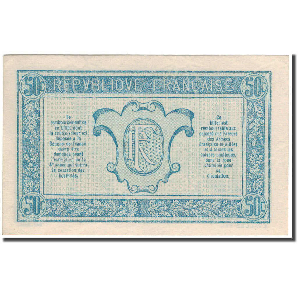 Frankrijk, 50 Centimes, 1917-1919 Army Treasury, 1919, SPL, Fayette:2.4, KM:M4