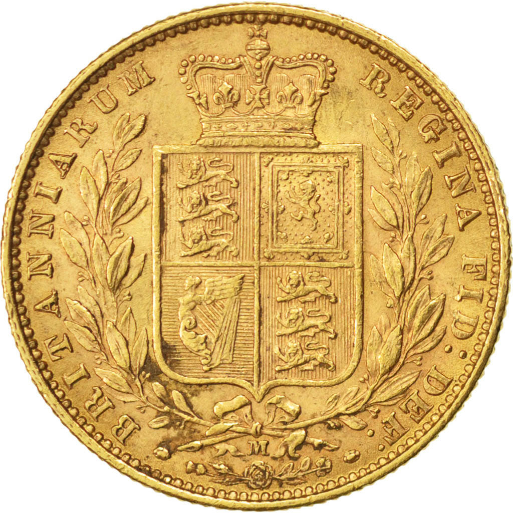 Australia, Souverain, 1874, Melbourne, KM #6, AU(55-58), Gold, 7.98