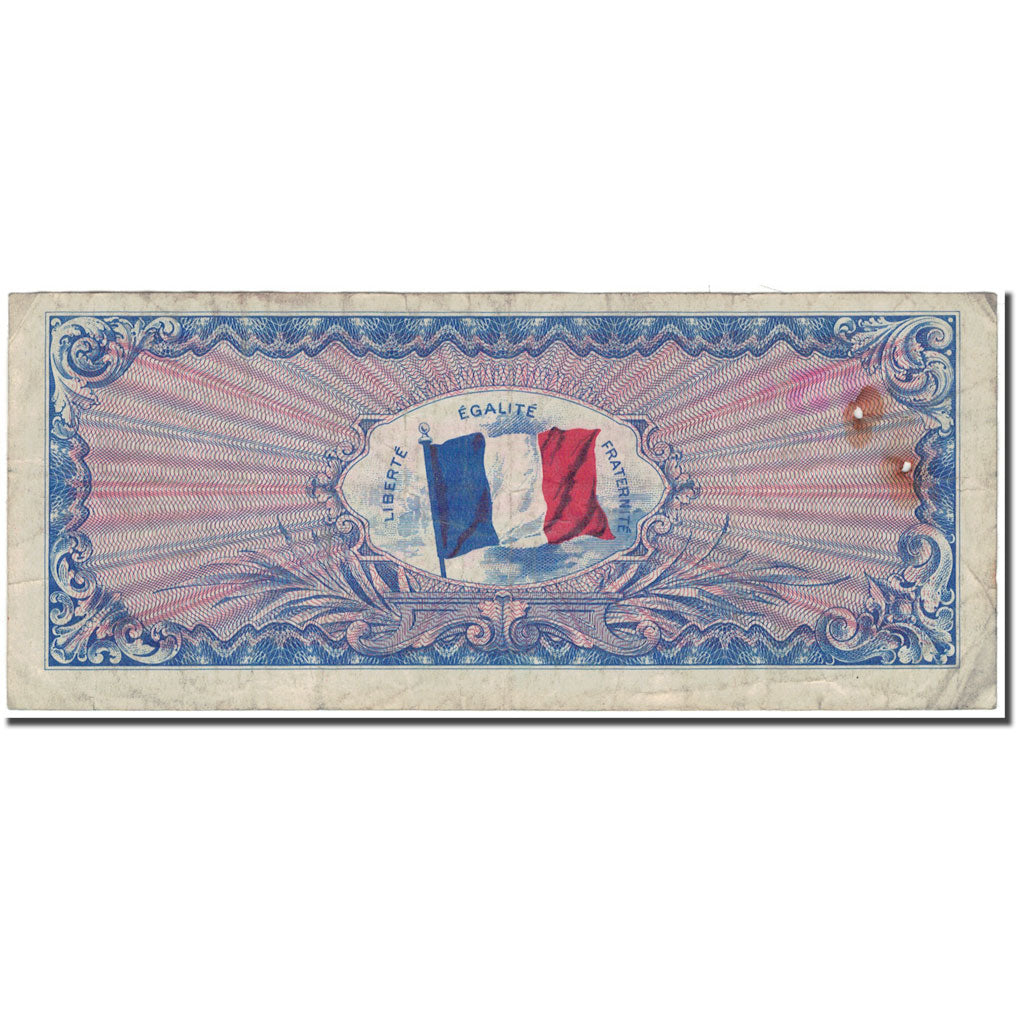 France, 50 Francs, 1944 Flag/France, 1944, VF(20-25), Fayette:VF19.1, KM:117a