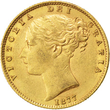 Australia, Souverain, 1877, Sydney, KM #6, AU(55-58), Gold, 7.98