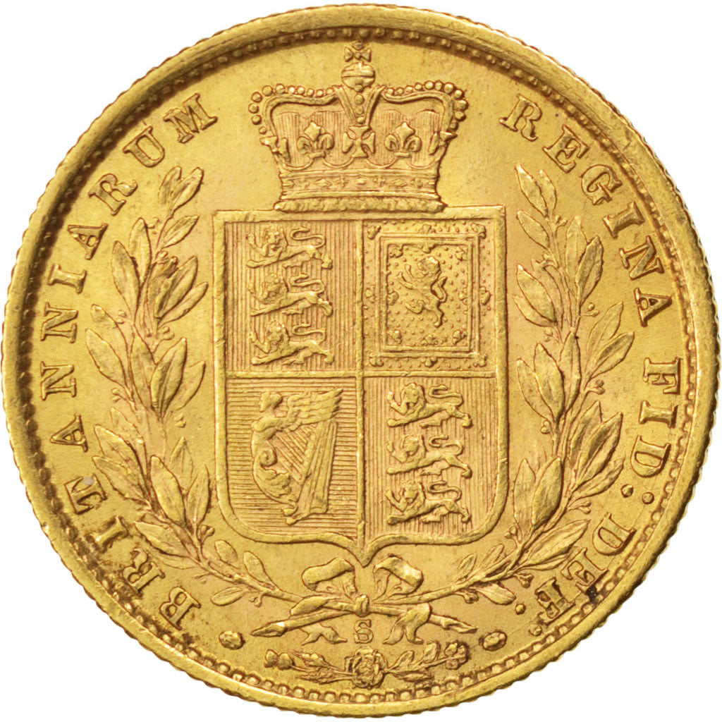 Australia, Souverain, 1877, Sydney, KM #6, AU(55-58), Gold, 7.98