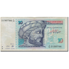 Banknote, Tunisia, 10 Dinars, 1994-11-07, KM:87, VF(20-25)