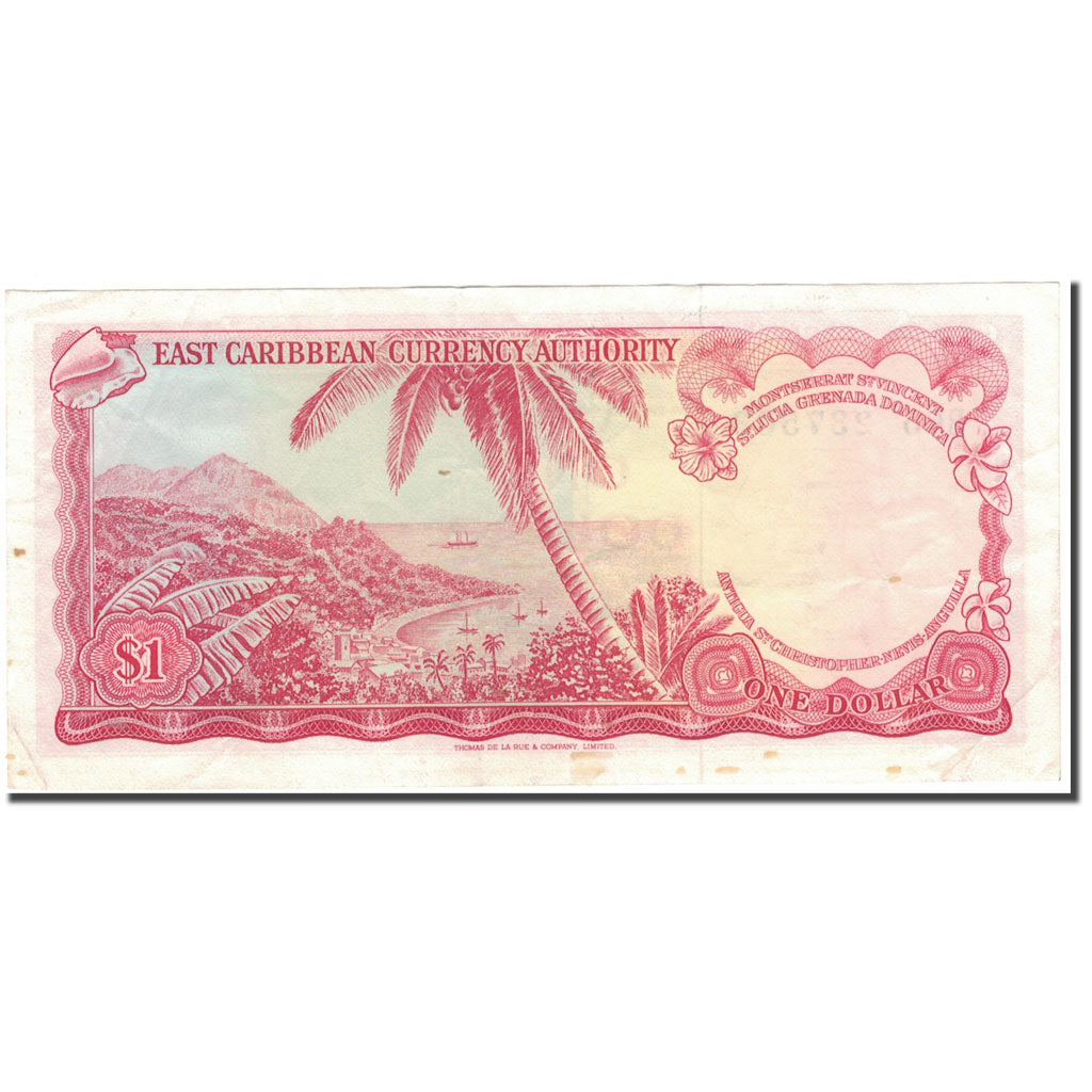 Banknote, East Caribbean States, 1 Dollar, 1965, KM:13f, AU(50-53)