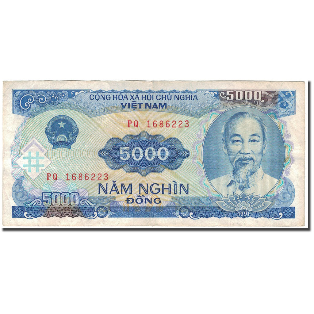 Banknote, Vietnam, 5000 D<ox>ng, 1991, KM:108a, VF(30-35)