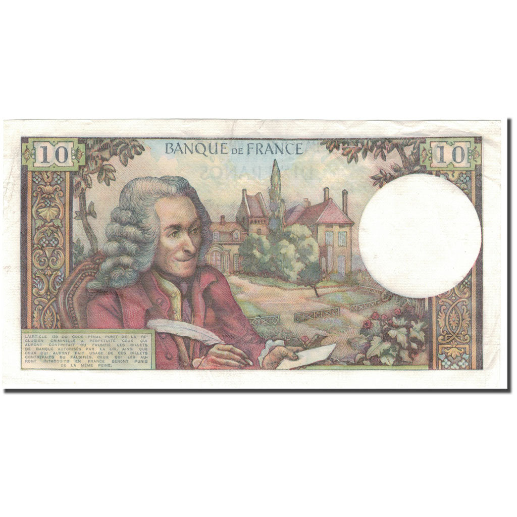 Francia, 10 Francs, 10 F 1963-1973 ''Voltaire'', 1972-09-07, BB, Fayette:62.58