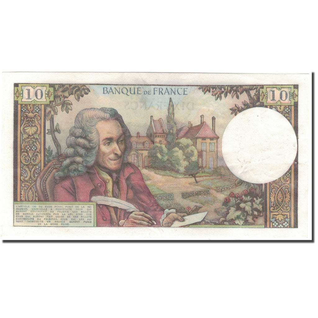 France, 10 Francs, 10 F 1963-1973 ''Voltaire'', 1972-09-07, SUP, Fayette:62.58
