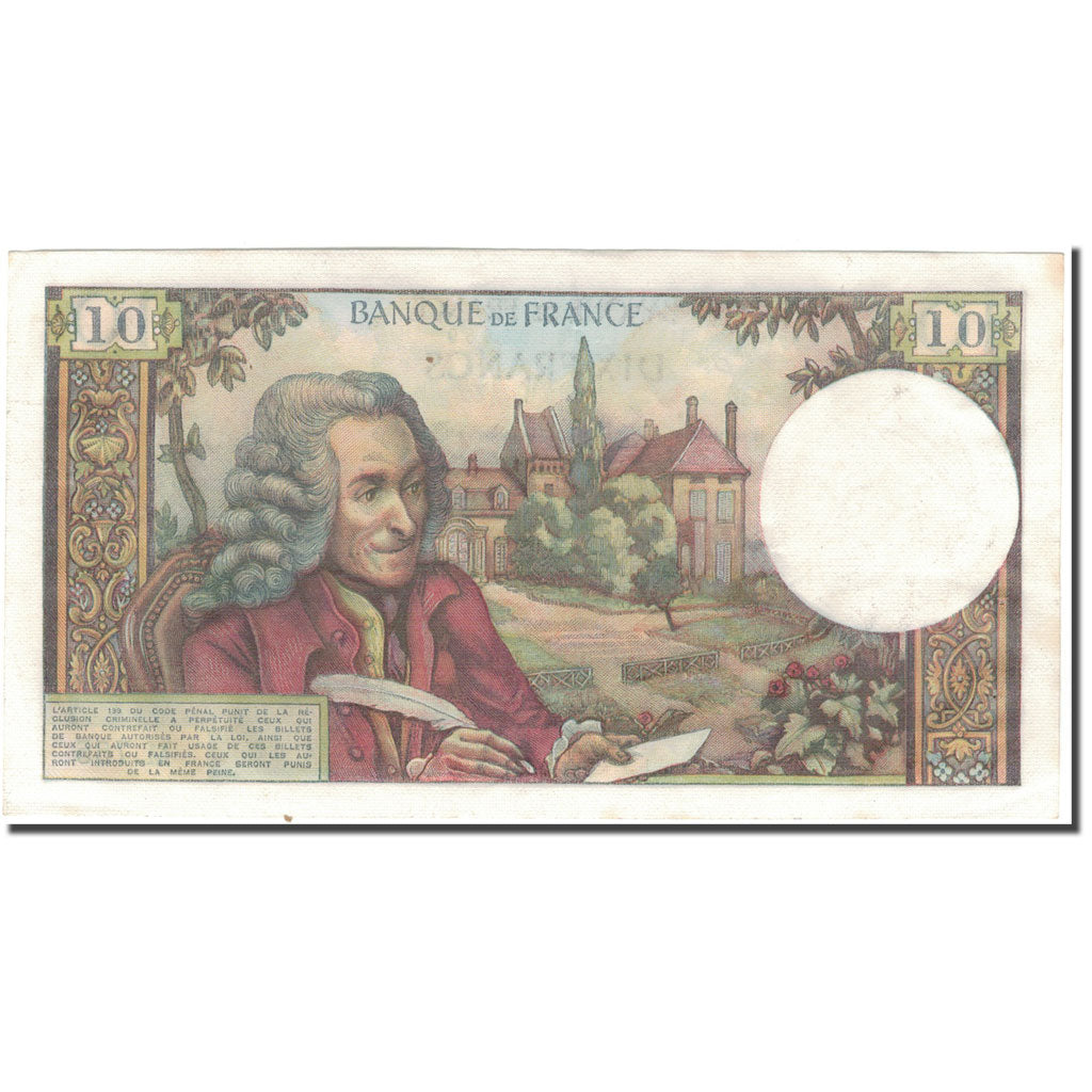 France, 10 Francs, 10 F 1963-1973 ''Voltaire'', 1972-09-07, AU(55-58)