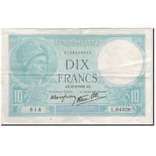 France, 10 Francs, 10 F 1916-1942 ''Minerve'', 1941-06-19, EF(40-45)