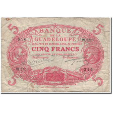 Guadeloupe, 5 Francs, 1945, F(12-15), KM:7e