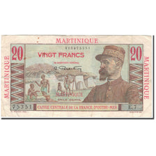 Martinique, 20 Francs, 1946, VF(20-25), KM:29