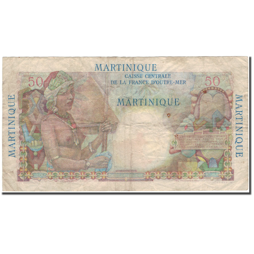 Martinique, 50 Francs, 1946, VF(20-25), KM:30a