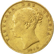 Great Britain, Souverain, 1842, KM #736.1, EF(40-45), Gold, 7.95