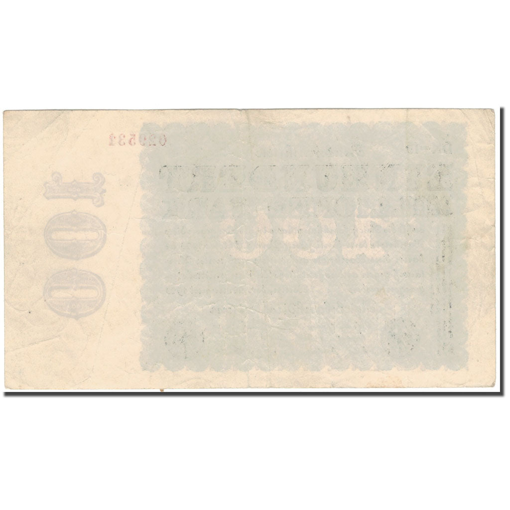 Banknote, Germany, 100 Millionen Mark, 1923-08-22, KM:107b, AU(50-53)