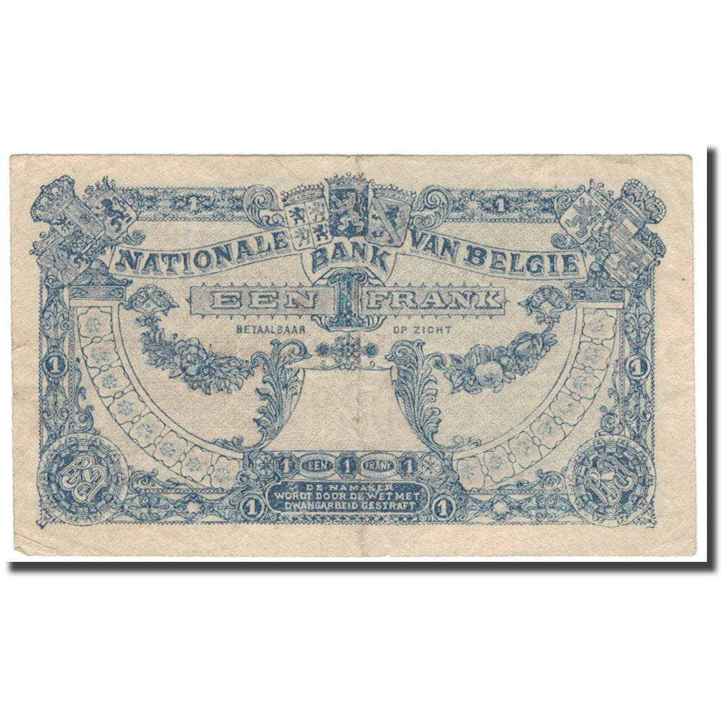 Banknote, Belgium, 1 Franc, 1920-11-15, KM:92, EF(40-45)