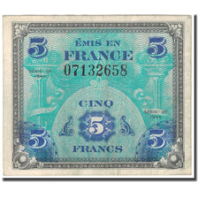 Francia, 5 Francs, 1944 Flag/France, 1944, BB, Fayette:17.1, KM:115a