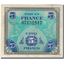 Francia, 5 Francs, 1944 Flag/France, 1944, BB, Fayette:17.1, KM:115a