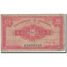Banknote, Hong Kong, 10 Cents, 1941, KM:315b, VG(8-10)