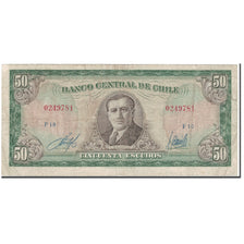 Banknote, Chile, 50 Escudos, 1964, KM:140b, VF(20-25)