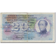 Banknote, Switzerland, 20 Franken, 1967-06-30, KM:46o, F(12-15)