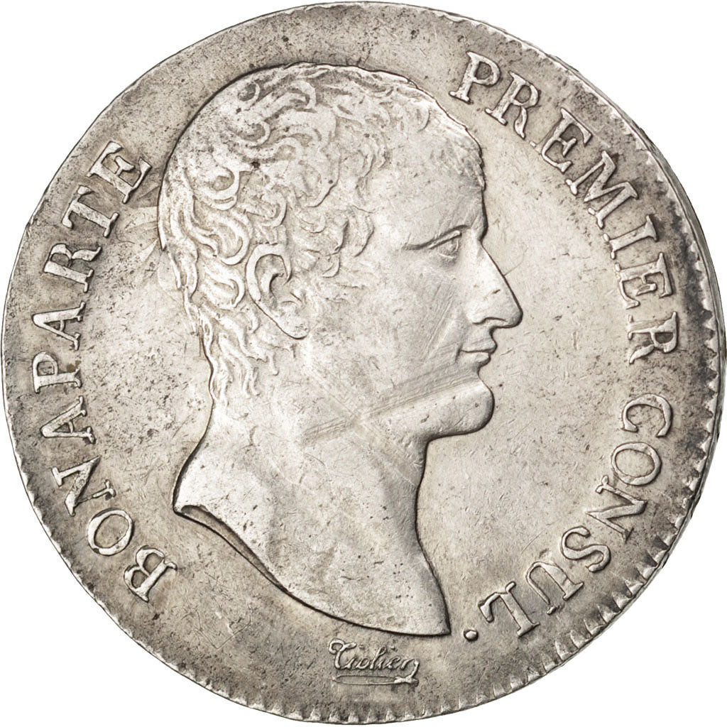 FRANCE, 5 Francs, 1804, Genève, KM #659.5, EF(40-45), Silver, Gadoury #577, 2...