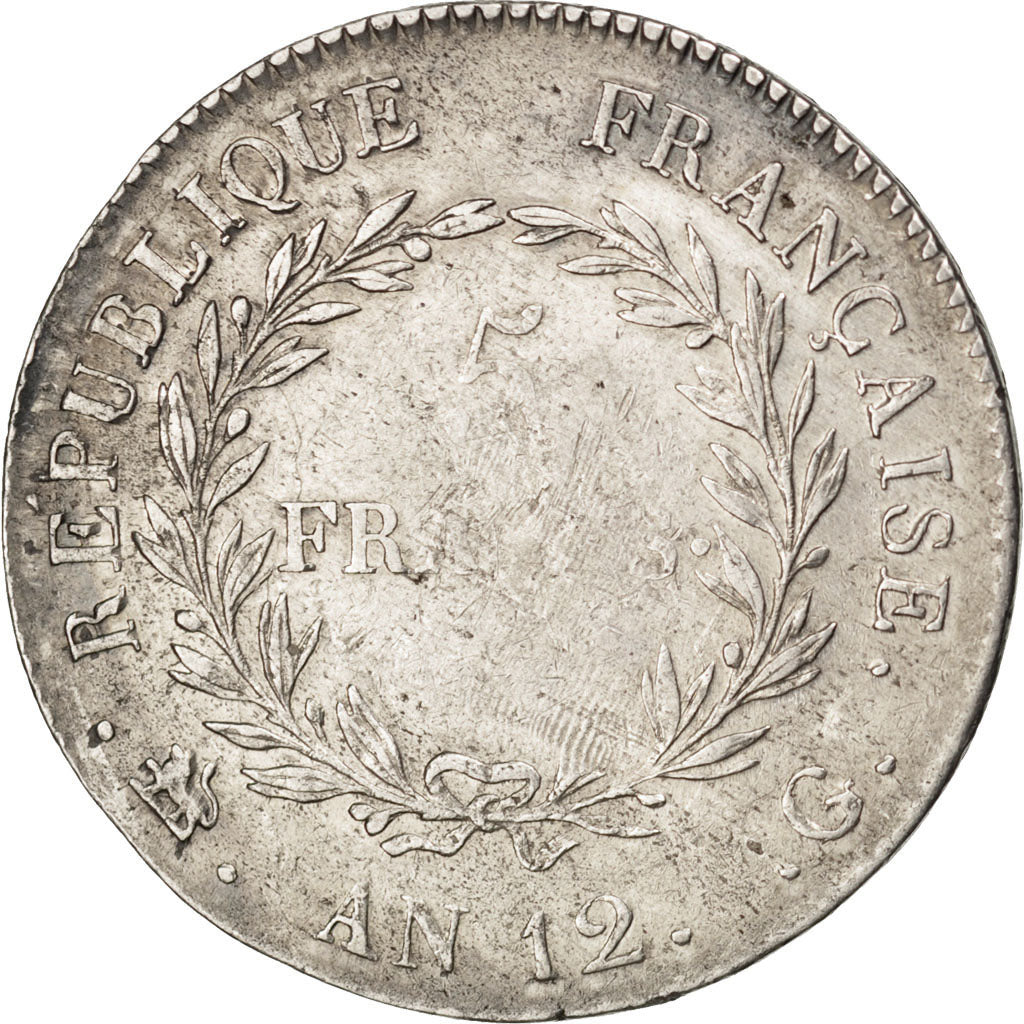 FRANCE, 5 Francs, 1804, Genève, KM #659.5, EF(40-45), Silver, Gadoury #577, 2...