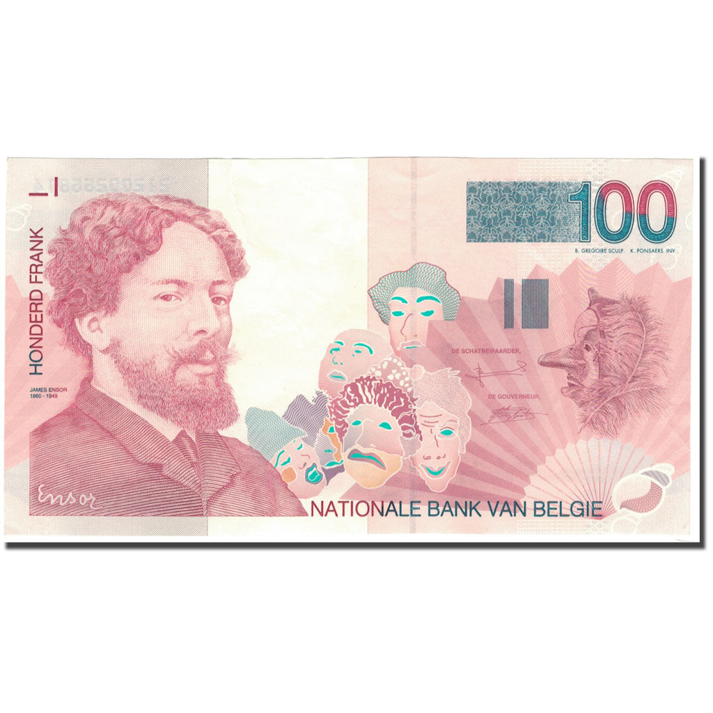 Banknote, Belgium, 100 Francs, 1995, KM:147, UNC(60-62)