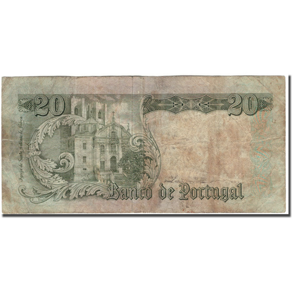 Banconote, Portogallo, 20 Escudos, 1964-05-26, KM:167a, B