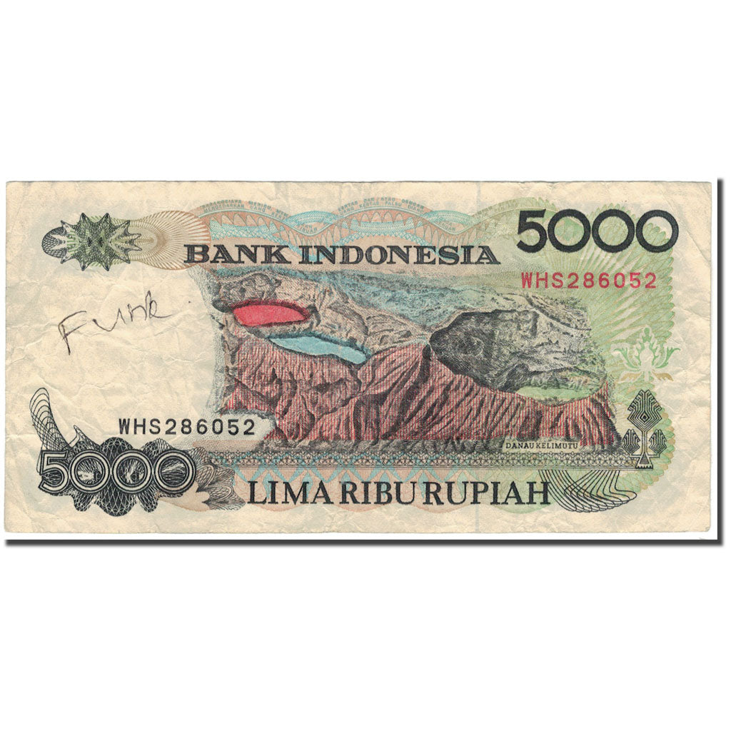 Banconote, Indonesia, 5000 Rupiah, 1992, KM:130a, MB