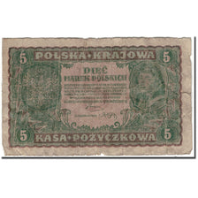 Banknote, Poland, 5 Marek, 1919-08-23, KM:24, VG(8-10)