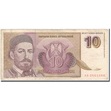 Billet, Yougoslavie, 10 Novih Dinara, 1994-03-03, KM:149, B+