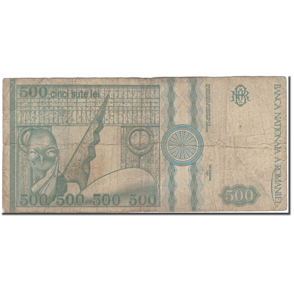 Geldschein, Rumänien, 500 Lei, 1992, KM:101a, SGE