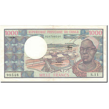 Banknote, Congo Republic, 1000 Francs, 1983-01-01, KM:3e, AU(50-53)