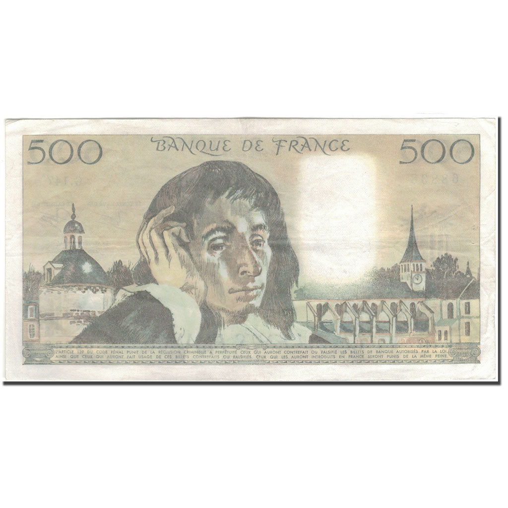 France, 500 Francs, 500 F 1968-1993 ''Pascal'', 1982-01-07, TTB, Fayette:71.26