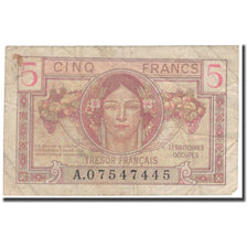 Frankreich, 5 Francs, 1947 French Treasury, 1947, SGE+, Fayette:29.1, KM:M6a