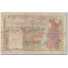 Banknote, Algeria, 50 Francs, 1944-11-29, KM:87, VG(8-10)