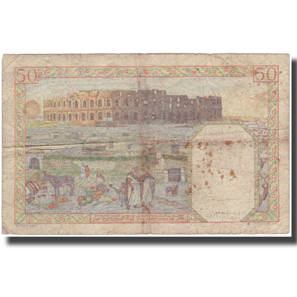 Banknote, Algeria, 50 Francs, 1944-11-29, KM:87, VG(8-10)