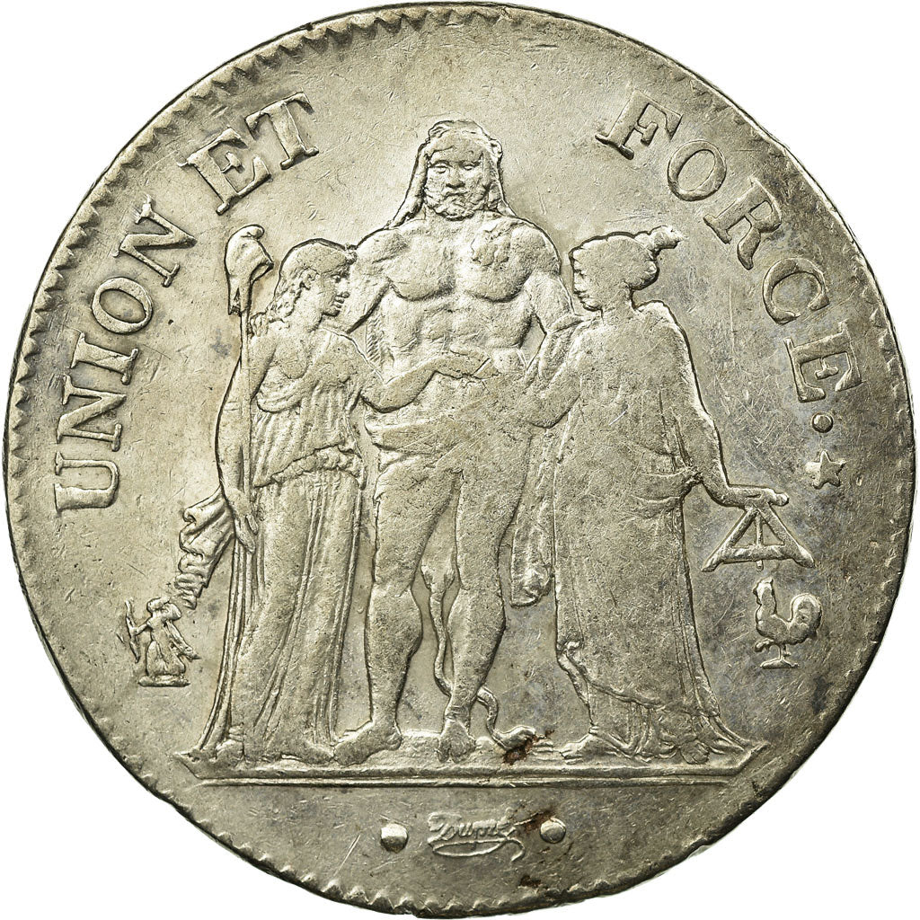 Monnaie, France, Union et Force, 5 Francs, 1800, Paris, TTB, Argent, KM:639.1